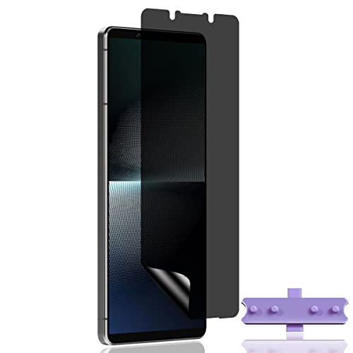 Yiunssy Sichtschutz Schutzfolie für Sony Xperia 1 V Panzerfolie,[Vollständige Abdeckung],Anti-Spy Weich TPU Privacy Displayschutzfolie für Sony Xperia 1 V von Yiunssy