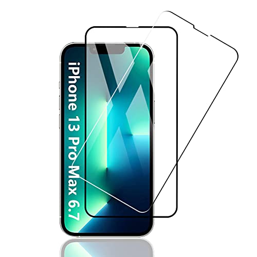 Yiunssy für iPhone 13 Pro Max Panzer Schutz Glas Schutzfolie [2 Stück],HD Displayschutzfolie Kameraschutz,Anti-Fingerabdruck,Panzerglasfolie von Yiunssy
