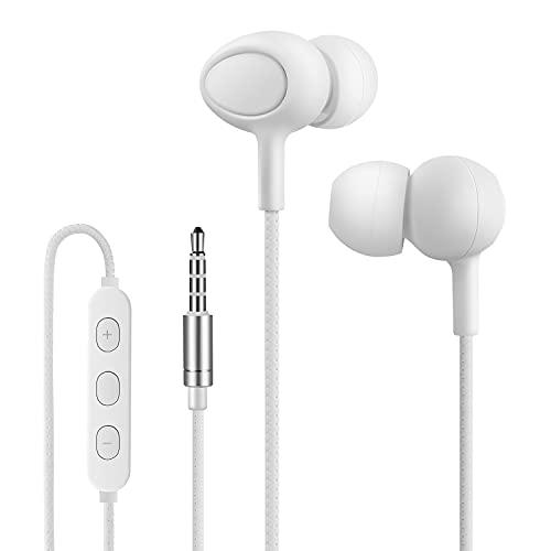 Yiwiso Schlaf Kopfhörer, SchlafKopfhörer mit Kabel für Seitenschläfer, Kleine Gehörgange, In Ear Ohrhörer mit Mikrofon für Schlafen, Weiß Yiwiso Schlaf Kopfhörer, SchlafKopfhörer mit Kabel für Seitenschläfer, Kleine Gehörgange, In Ear Ohrhörer mit Mikrofon für Schlafen, Weiß von Yiwiso