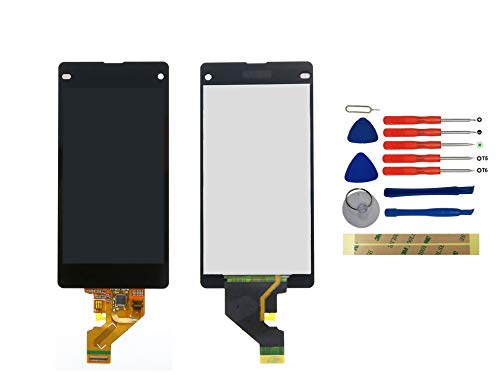 Yixi Display für Sony Xperia Z1 Compact Mini D5503 Display Ersatzdisplay Schwarz LCD Touchscreen Bildschirm Ersatzteile No Rahmen von Yixi