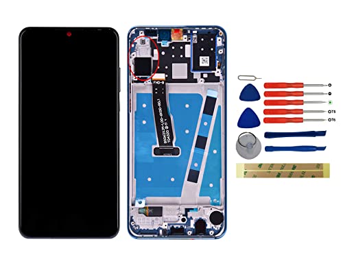 Yixi LCD Display Touchscreen für Huawei P30 Lite/Nova 4E MAR-L01A MAR-L21A MAR-LX1A Bildschirm Ersatz Blau Digitizer Reparaturteile mit Rahmen von Yixi