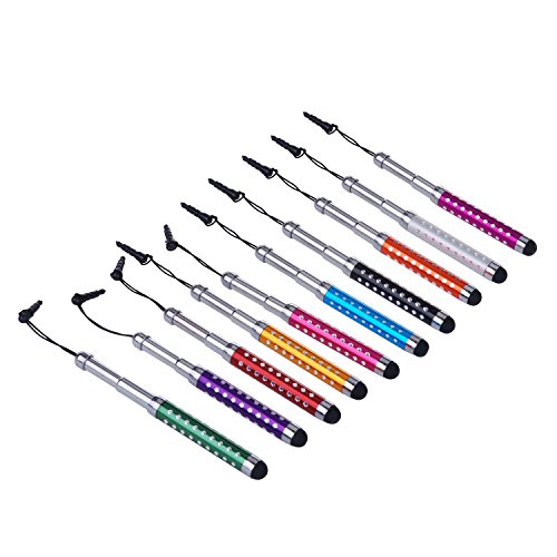 Yizhet 10x universal Stylus Stift Touch Pen Eingabestift für Smartphone Handy Tablet mit kapazitiven Touchscreen von Yizhet