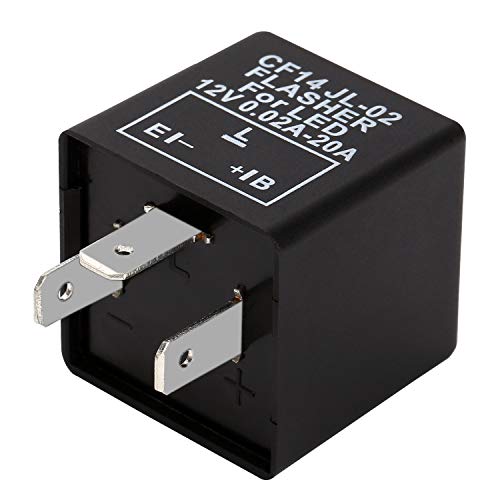 Yizhet 3Pin Blinkrelais Flasher Relay 0.02A-20A 12V Motorrad Blinker Blinkgeber LED Blinker Relais für Fahrzeug Auto Motorräder Yizhet 3Pin Blinkrelais Flasher Relay 0.02A-20A 12V Motorrad Blinker Blinkgeber LED Blinker Relais für Fahrzeug Auto Motorräder von Yizhet