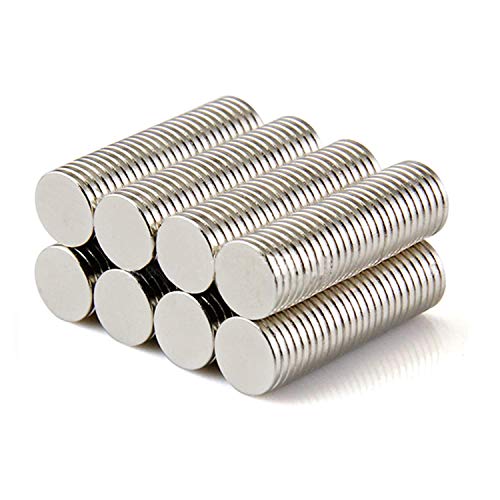 Yizhet 50 Stück Neodym Magnet Haushaltsmagnete 8x1 mm Mini Magnet für Magnettafel, Whiteboard, Tafel, Pinnwand, Kühlschrank u.v.m. (8 x 1 mm) von Yizhet