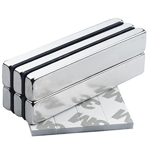 Yizhet 6 Stück Magnet Rechteckig Neodym Magnete für Whiteboard Magnettafel Magnetstreifen Kühlschrank Glas Magnetboards Tafel Pinnwand 60x 10 x 5 mm von Yizhet