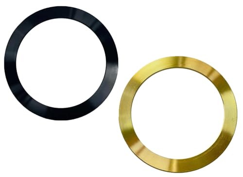 YjkjYii 2 Stück mit Magnet Aufkleber Universal Ring für MagSafe Ring Magnet Kompatibel mit MagSafe Wireless Charger,Kompatibel mit iPhone iPad Samsung und mehr Smartphone -Schwarz&Gold YjkjYii 2 Stück mit Magnet Aufkleber Universal Ring für MagSafe Ring Magnet Kompatibel mit MagSafe Wireless Charger,Kompatibel mit iPhone iPad Samsung und mehr Smartphone -Schwarz&Gold von YjkjYii