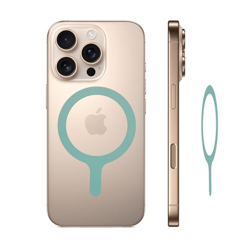 YjkjYii 4 Stück für MagSafe Aufkleber,Universal Ring für MagSafe Ring,für MagSafe Sticker 360,Kompatibel mit iPhone iPad Samsung und mehr Smartphone -Hellgrün(The Mag-Safe Sticker No Magnets) von YjkjYii