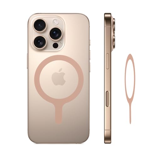 YjkjYii 4 Stück für MagSafe Aufkleber,Universal Ring für MagSafe Ring,für MagSafe Sticker 360,Kompatibel mit iPhone iPad Samsung und mehr Smartphone -Rosa(The Mag-Safe Sticker No Magnets) von YjkjYii