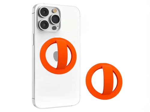 YjkjYii Handy Ring Halterung Magnet für MagSafe,Flexiblem Silikon Smartphone Fingerhalter Kompatibel mit iPhone iPad Samsung und mehr Smartphone-Orange YjkjYii Handy Ring Halterung Magnet für MagSafe,Flexiblem Silikon Smartphone Fingerhalter Kompatibel mit iPhone iPad Samsung und mehr Smartphone-Orange von YjkjYii