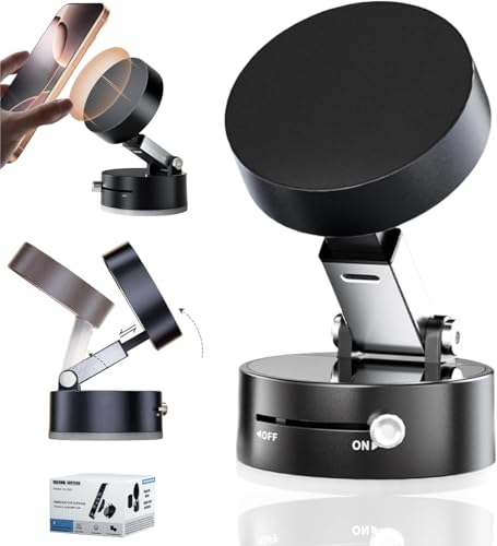 YjkjYii Vakuum Magnetic Phone Holder,Handyhalterung Auto für MagSafe,Vacuum Magnet Handy Autohalterung,Vakuum Handyhalter für Metall,Glas,Wand,Spiegel&Autoscheibe, Schwarz YjkjYii Vakuum Magnetic Phone Holder,Handyhalterung Auto für MagSafe,Vacuum Magnet Handy Autohalterung,Vakuum Handyhalter für Metall,Glas,Wand,Spiegel&Autoscheibe, Schwarz von YjkjYii