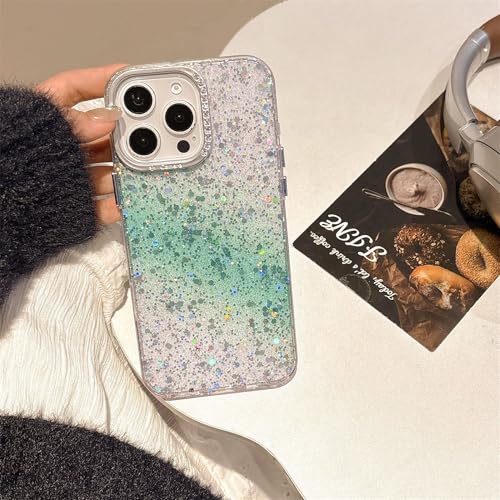 Ykerey Glitzer Hülle für iPhone 14 Pro Handyhülle Glitter Stoßfest Durchsichtig Schutzhülle für Frauen und Mädchen Transparent PC Bumper Case für iPhone 14 Pro, Grün Ykerey Glitzer Hülle für iPhone 14 Pro Handyhülle Glitter Stoßfest Durchsichtig Schutzhülle für Frauen und Mädchen Transparent PC Bumper Case für iPhone 14 Pro, Grün von Ykerey