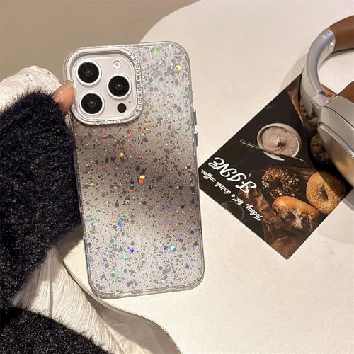 Ykerey Glitzer Hülle für iPhone 16 Handyhülle Glitter Stoßfest Durchsichtig Schutzhülle für Frauen und Mädchen Transparent PC Bumper Case für iPhone 16, Schwarz Ykerey Glitzer Hülle für iPhone 16 Handyhülle Glitter Stoßfest Durchsichtig Schutzhülle für Frauen und Mädchen Transparent PC Bumper Case für iPhone 16, Schwarz von Ykerey