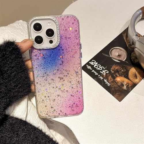 Ykerey Glitzer Hülle für iPhone 16 Pro Max Handyhülle Glitter Stoßfest Durchsichtig Schutzhülle für Frauen und Mädchen Transparent PC Bumper Case für iPhone 16 Pro Max, Violett Ykerey Glitzer Hülle für iPhone 16 Pro Max Handyhülle Glitter Stoßfest Durchsichtig Schutzhülle für Frauen und Mädchen Transparent PC Bumper Case für iPhone 16 Pro Max, Violett von Ykerey