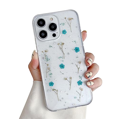 Ykerey Hülle für iPhone 12/12 Pro Durchsichtig Weiche Echte Getrocknete Blume Glitzer Handy Hülle TPU Silikon Flexibel Kratzfest Stoßfest Schutzhülle für iPhone 12/12 Pro Ykerey Hülle für iPhone 12/12 Pro Durchsichtig Weiche Echte Getrocknete Blume Glitzer Handy Hülle TPU Silikon Flexibel Kratzfest Stoßfest Schutzhülle für iPhone 12/12 Pro von Ykerey