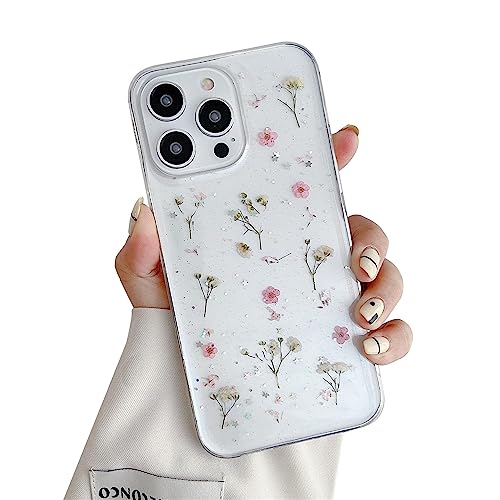 Ykerey Hülle für iPhone 12/12 Pro Durchsichtig Weiche Echte Getrocknete Blume Glitzer Handy Hülle TPU Silikon Flexibel Kratzfest Stoßfest Schutzhülle für iPhone 12/12 Pro Ykerey Hülle für iPhone 12/12 Pro Durchsichtig Weiche Echte Getrocknete Blume Glitzer Handy Hülle TPU Silikon Flexibel Kratzfest Stoßfest Schutzhülle für iPhone 12/12 Pro von Ykerey