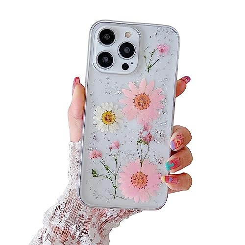 Ykerey Hülle für iPhone 12/12 Pro Durchsichtig Weiche Echte Getrocknete Blume Glitzer Handy Hülle TPU Silikon Flexibel Kratzfest Stoßfest Schutzhülle für iPhone 12/12 Pro Ykerey Hülle für iPhone 12/12 Pro Durchsichtig Weiche Echte Getrocknete Blume Glitzer Handy Hülle TPU Silikon Flexibel Kratzfest Stoßfest Schutzhülle für iPhone 12/12 Pro von Ykerey