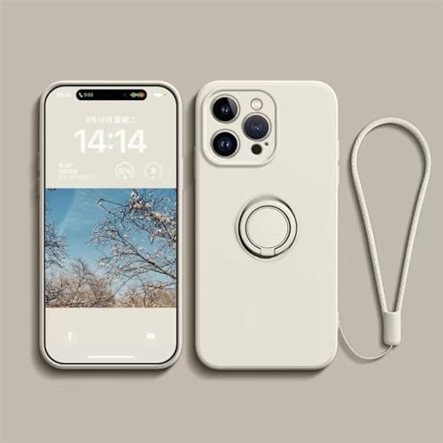 Ykerey Hülle für iPhone 15 Pro Max Handyhülle mit Ring Ständer Lanyard Silikon Halter Schutzhülle Magnetische Autohalterung Cover mit 1 Stücke Schutzfolie für iPhone 15 Pro Max, Weiß Ykerey Hülle für iPhone 15 Pro Max Handyhülle mit Ring Ständer Lanyard Silikon Halter Schutzhülle Magnetische Autohalterung Cover mit 1 Stücke Schutzfolie für iPhone 15 Pro Max, Weiß von Ykerey