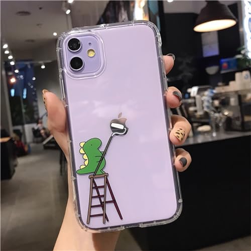 Ykerey Hülle für iPhone 15 Pro Max mit 1 Stücke Schutzfolie Transparentes Dinosaurier Muster Weiches Pärchen Handyhülle TPU Kratzfeste Dünne Kratzfeste Silikon Schutzhülle für iPhone 15 Pro Max Ykerey Hülle für iPhone 15 Pro Max mit 1 Stücke Schutzfolie Transparentes Dinosaurier Muster Weiches Pärchen Handyhülle TPU Kratzfeste Dünne Kratzfeste Silikon Schutzhülle für iPhone 15 Pro Max von Ykerey