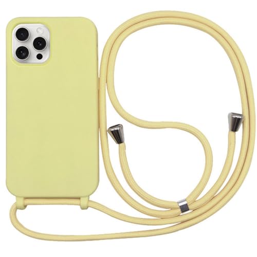 Ykerey Hülle für iPhone 14 Pro mit Band Handykette Kameraschutz Handyhülle Necklace mit Kordel zum Umhängen Einstellbar Handy Kette Schutzhülle für iPhone 14 Pro, Gelb Ykerey Hülle für iPhone 14 Pro mit Band Handykette Kameraschutz Handyhülle Necklace mit Kordel zum Umhängen Einstellbar Handy Kette Schutzhülle für iPhone 14 Pro, Gelb von Ykerey