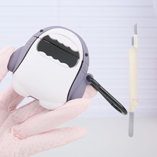 Yluirktfa AirPods 2/1 Schutzhülle mit Schlüsselanhänger und Reinigungsset, für Apple AirPods der 2. 1. Generation, Ladehülle, 3D-Cartoon, niedlich, weiches Silikon, AirPod-Schutz für Damen, Herren Yluirktfa AirPods 2/1 Schutzhülle mit Schlüsselanhänger und Reinigungsset, für Apple AirPods der 2. 1. Generation, Ladehülle, 3D-Cartoon, niedlich, weiches Silikon, AirPod-Schutz für Damen, Herren von Yluirktfa
