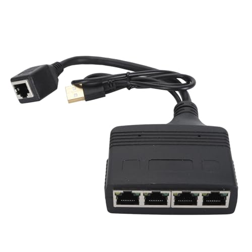 1 bis 4 Port Gigabit Ethernet Splitter, 1000 Mbit/s RJ45 Network LAN -Adapter, kompatibel mit Cat8 Cat7 Cat6 Cat5 Cat5e -Kabel 1 bis 4 Port Gigabit Ethernet Splitter, 1000 Mbit/s RJ45 Network LAN -Adapter, kompatibel mit Cat8 Cat7 Cat6 Cat5 Cat5e -Kabel von Ylwxzenith