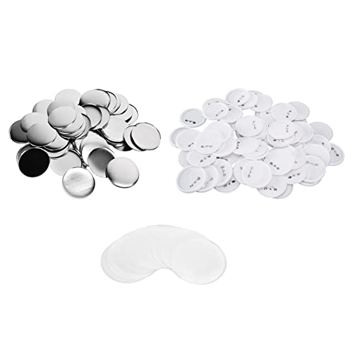 100pcs DIY -Abzeichenkit mit Blechabdeckung und Plastikbasis, Proof -Material für das Erstellen von einzigartigen Weihnachts- und Geburtstagsgeschenken (100 sets of 75MM badges) von Ylwxzenith