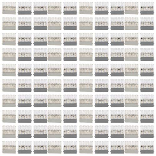 100pcs Push -Drahtanschlüsse, schnelle Anschlussklemmeblöcke, universell für weiche Hartleitungen, PCT 106/108, sicher, sicher, dauerhaft (PCT-108) von Ylwxzenith