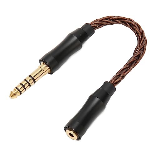 2.5mm Female to 4.4mm Male Sound Cable, Single Gemstone Copper Headphone Adapter, Durably and Performance, Gold Plated Connectors, Lossless Sound, for Headphones Speakers Phones (Antique Bronze) von Ylwxzenith