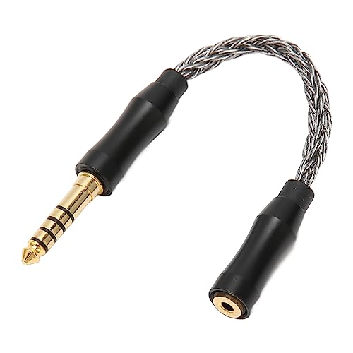 2.5mm Female to 4.4mm Male Sound Cable, Single Gemstone Copper Headphone Adapter, Durably and Performance, Gold Plated Connectors, Lossless Sound, for Headphones Speakers Phones (Cool Grey) von Ylwxzenith