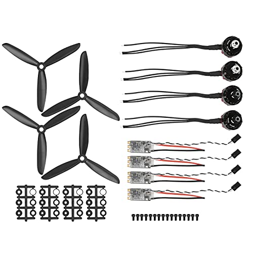 2205 2300KV Aluminium Alloy CWCCW Motor Set with 30A Brushless ESC and 5045 Propeller, Efficiency, Low Noise RC Accessory for Four Drones 2205 2300KV Aluminium Alloy CWCCW Motor Set with 30A Brushless ESC and 5045 Propeller, Efficiency, Low Noise RC Accessory for Four Drones von Ylwxzenith