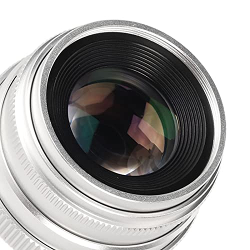 35 -mm -Handbuch für das Handbuch F1.6 C Mount Large Blenden -Prime Objektiv für spiegellose Kameras Silber Dauerhaft Metallkonstruktion MC Multi -Schicht -Beschichtung 12 Blende 35 -mm -Handbuch für das Handbuch F1.6 C Mount Large Blenden -Prime Objektiv für spiegellose Kameras Silber Dauerhaft Metallkonstruktion MC Multi -Schicht -Beschichtung 12 Blende von Ylwxzenith