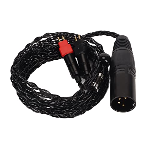 4 Pin XLR Balanced Male Headphone Cable for HD Series, Resolution HIFI Sound, Silver Plated Copper Conductors, Lossless Sound Quality, 1.2m Length, Compatible 4 Pin XLR Balanced Male Headphone Cable for HD Series, Resolution HIFI Sound, Silver Plated Copper Conductors, Lossless Sound Quality, 1.2m Length, Compatible von Ylwxzenith