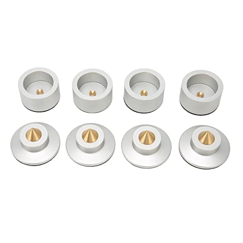 4 Set Aluminiumlegierungslautsprecher Spike Isolation Basispad mit Stoßdämpfung und Schlupf für CD -Player und Verstärker 4 Set Aluminiumlegierungslautsprecher Spike Isolation Basispad mit Stoßdämpfung und Schlupf für CD -Player und Verstärker von Ylwxzenith