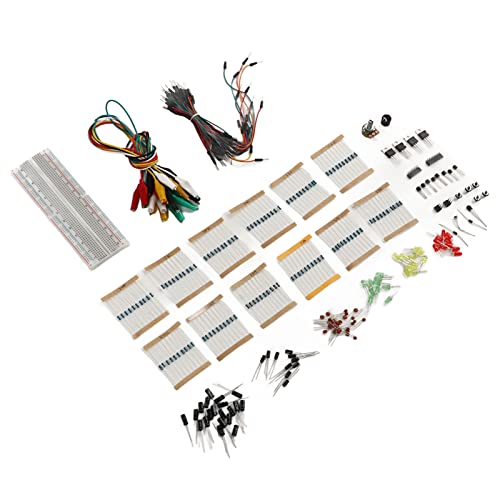 Electronic Component Assortment Fun Kit with Breadboard, Buzzer, Diode, Capacitor, Resistor Ideal for DIY Electronics and Learning Electronic Component Assortment Fun Kit with Breadboard, Buzzer, Diode, Capacitor, Resistor Ideal for DIY Electronics and Learning von Ylwxzenith