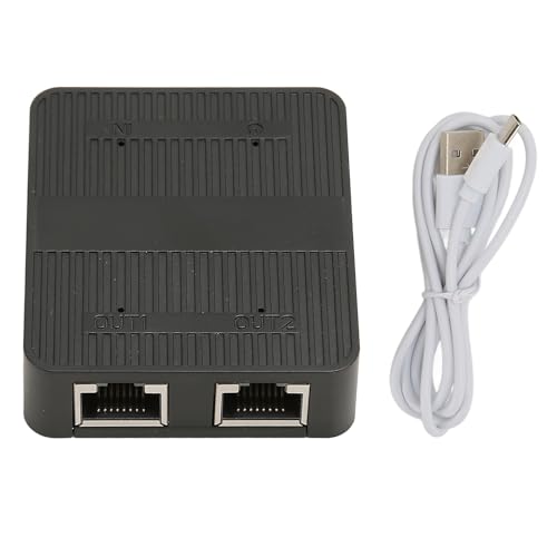 Ethernet -Splitter 1 in 2 Out 1000 Mbit/s RJ45 mit USB C, Stabiler Waft -LAN -Splitter für TV -PC, enthält USB -Kabel Ethernet -Splitter 1 in 2 Out 1000 Mbit/s RJ45 mit USB C, Stabiler Waft -LAN -Splitter für TV -PC, enthält USB -Kabel von Ylwxzenith