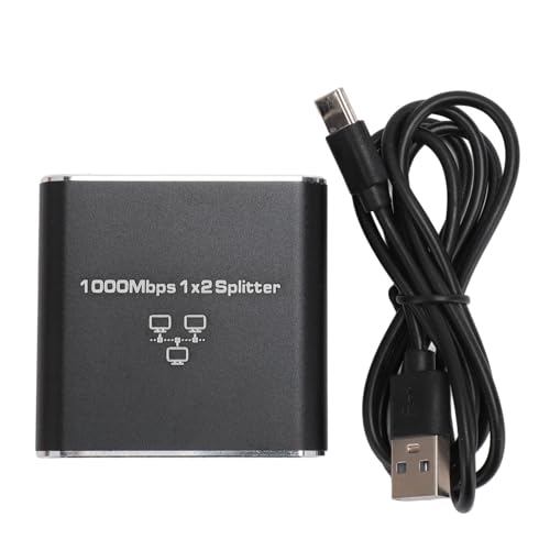 Gigabit -Ethernet -Splitter 1 bis 2, 1000 Mbit/s RJ45 Typ -C -Schnittstelle, Erweiterung der Netzwerkports, Flexibilität für Doppelport für Router, Computer, IPTV, gleichzeitige Gigabit -Ethernet -Splitter 1 bis 2, 1000 Mbit/s RJ45 Typ -C -Schnittstelle, Erweiterung der Netzwerkports, Flexibilität für Doppelport für Router, Computer, IPTV, gleichzeitige von Ylwxzenith