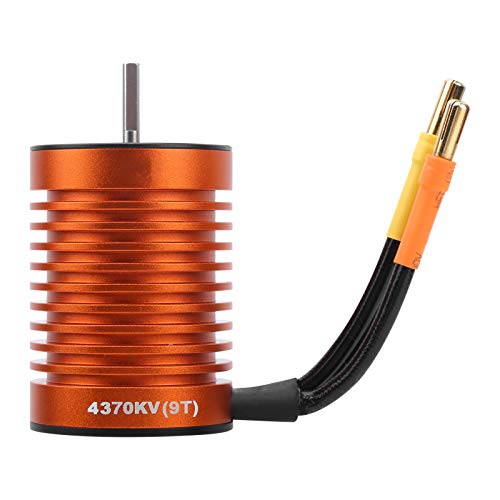 HH3650T 4370KV 9T bürstenloser Motor für 1/10 RC -Autos Boote, Effizienz, Mehrfachschutz, dauerhafte Metallkonstruktion, Orange HH3650T 4370KV 9T bürstenloser Motor für 1/10 RC -Autos Boote, Effizienz, Mehrfachschutz, dauerhafte Metallkonstruktion, Orange von Ylwxzenith
