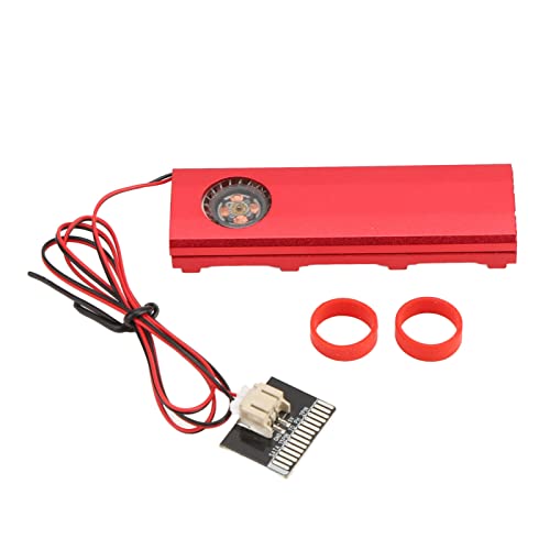 M.2 NGFF NVME SSD Heatkolben mit vierfacher Hitzeabteilung, 7000 5 -V -Lüfter, Portversorgung, effiziente Kühlung für stabiles Spielerlebnis (Red) von Ylwxzenith