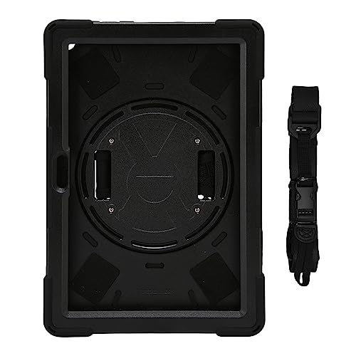 Stoßdichtes Tablet für Feuer HD 10 HD 10 Plus 2021, mehrere Abdeckungen mit abnehmbarem Schultergurt, 360 ° rotierbarer Ständer, dauerhaft Silikon -PC -Material (Black) von Ylwxzenith