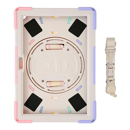Stoßdichtes Tablet für Feuer HD 10 HD 10 Plus 2021, mehrere Abdeckungen mit abnehmbarem Schultergurt, 360 ° rotierbarer Ständer, dauerhaft Silikon -PC -Material (Dazzling Pink) von Ylwxzenith