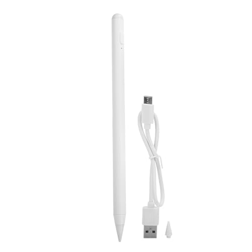 Tablet Active Pen with Tilt Sensitivity Attachment, Bold Writing for Tablets, Misoperation (White) von Ylwxzenith