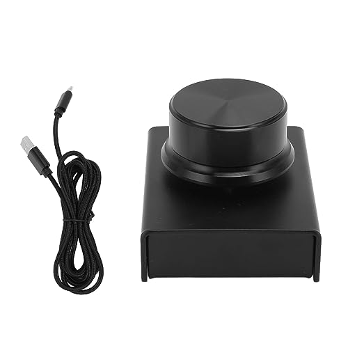 USB Volume Control Knob, Computer Remote Controller, Metal Durably Knob with Slip Pads, 2m USB Cable, One Silenced, Plug and Play, Compatible with 10 8 7 Vista OS X USB Volume Control Knob, Computer Remote Controller, Metal Durably Knob with Slip Pads, 2m USB Cable, One Silenced, Plug and Play, Compatible with 10 8 7 Vista OS X von Ylwxzenith