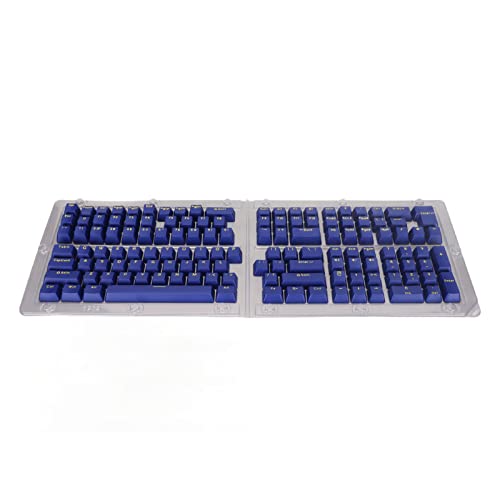 Ylwxzenith 132 Taste PBT -Tastaturschlüsselkaps, OEM -Höhe, Sekundärinjektion, Mattes Finish, DIY -Kombination für mechanische Tastaturen, Verbesserung der Tipperfahrung (Blue Yellow Letters) von Ylwxzenith