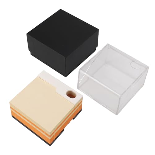 Ylwxzenith 3D -Pyramiden -Notizblock mit LED, einzigartige Papierschnitzkunst für DIY -Dekoration und Notiz, die exquisite Moscheeskulptur schafft, erleuchtet Desktop mit warmem Ambiente von Ylwxzenith
