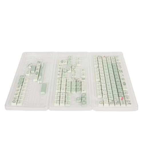 Ylwxzenith Cartoon -PBT -Tastatur -Tastaturkaps, 148 Tastenfarbstoff -Sublimation, ergonomische, reiche Farben, mechanische Tastaturschlüsselkaps für PC -Spiele und DIY -Enthusiasten (Frog) von Ylwxzenith