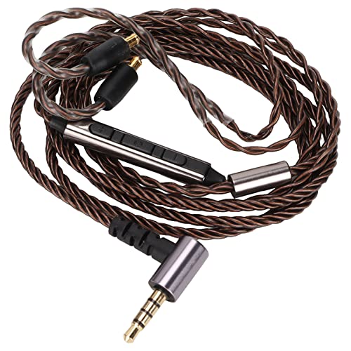 Ylwxzenith Kopfhörer -Upgrade -Kabel mit Mikrofon- und Drahtsteuerung für CKS1100 E40 E50 E70 LS200, 3,5 mm/A2DC -Stecker, Bronze, HiFi -Sound, echtes Audio, Silberplattplattenkernkern Ylwxzenith Kopfhörer -Upgrade -Kabel mit Mikrofon- und Drahtsteuerung für CKS1100 E40 E50 E70 LS200, 3,5 mm/A2DC -Stecker, Bronze, HiFi -Sound, echtes Audio, Silberplattplattenkernkern von Ylwxzenith