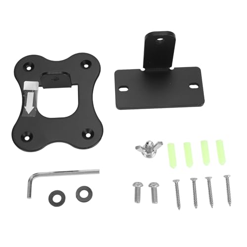 Ylwxzenith Metalllautsprecher Wandmontage -Halterung für Genelec HiFi Active Lautsprecher Starke Trag-, Elegante und diskrete Installation mit enthaltenen Schrauben (Black) von Ylwxzenith