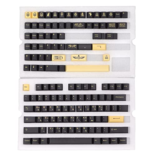Ylwxzenith PBT -Schlüsselcaps 132 Schlüsselset, Buchstabe, Kirschhöhe, ägyptisches Pharao -Thema, DIY Decorative Gaming -Schlüsselkaps für mechanische Tastatur Ylwxzenith PBT -Schlüsselcaps 132 Schlüsselset, Buchstabe, Kirschhöhe, ägyptisches Pharao -Thema, DIY Decorative Gaming -Schlüsselkaps für mechanische Tastatur von Ylwxzenith