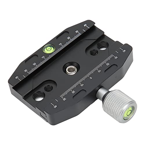 Ylwxzenith Plattenklemme, CNC bearbeitete Kamera -Stativmontagadapter, Nicht -Schlupf -Verriegelung, Substanzoxidationsversorgung, 2 Blasenspiegel für DSLR -Camcorder -Projektor Ylwxzenith Plattenklemme, CNC bearbeitete Kamera -Stativmontagadapter, Nicht -Schlupf -Verriegelung, Substanzoxidationsversorgung, 2 Blasenspiegel für DSLR -Camcorder -Projektor von Ylwxzenith
