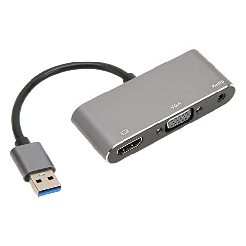 Ylwxzenith USB 3.0 to Adapter 3 in 1 Hub, Supports 1920x1080 Resolution, 5Gbps Speed Transfer, Mirror Display for Glass panes 7/8/10/11 OS X Ylwxzenith USB 3.0 to Adapter 3 in 1 Hub, Supports 1920x1080 Resolution, 5Gbps Speed Transfer, Mirror Display for Glass panes 7/8/10/11 OS X von Ylwxzenith